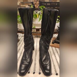 Unisa Black Heeled Boots